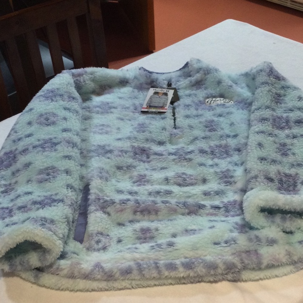NWT Hurley Sherpa Quarter Zip